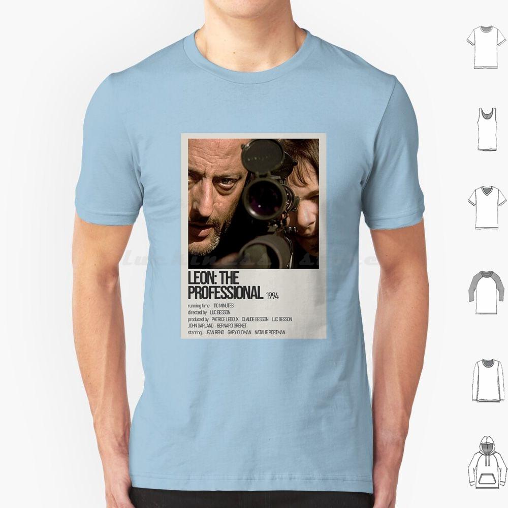 Léon Der ProfiGelb Schwarz Kunstwerk T-Shirt Baumwolle Herren Damen DIY Druck Leon Leon Der Profi Film Mathilda Natalie