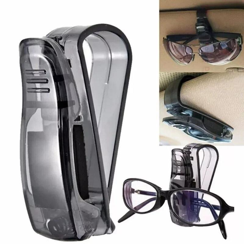 Universele Auto Auto Zonneklep Glazen Doos Zonnebril Clip Kaart Ticket Houder Stand Fastener Pen Case Brillen Auto Accessoires
