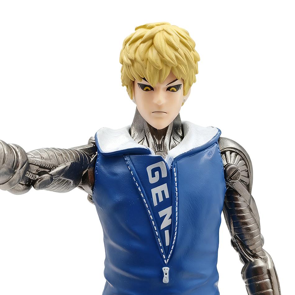 Neues Anime One Punch Man Genos PVC-Modell Heim-Schreibtisch Dekoration Action-Puppe Spielzeug Weihnachten Geburtstagsgeschenke