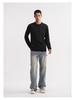 Men's Heavyweight Long Sleeve Cotton T-shirt: Versatile, Loose-Fit Base Layer for Autumn/Winter 2025