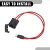 1 Pc Micro 32V 20A Universal Fuse Holder - Automotive Truck SUV Car Fuse Tap Adapter - Plastic Metal Black Red