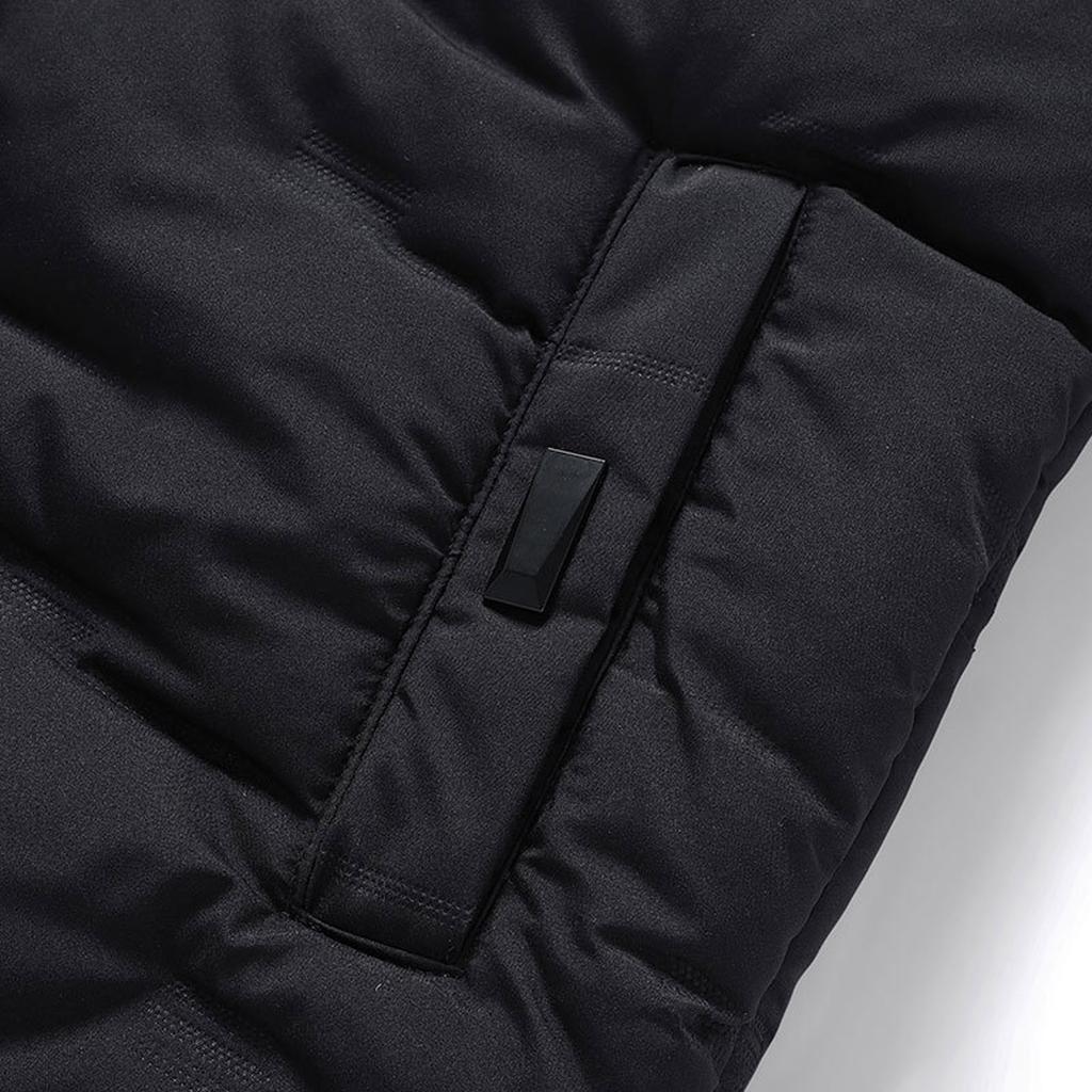 Men  Winter Fashion Stand Collar  Color Waistcoat Vest Jacket Top Coat