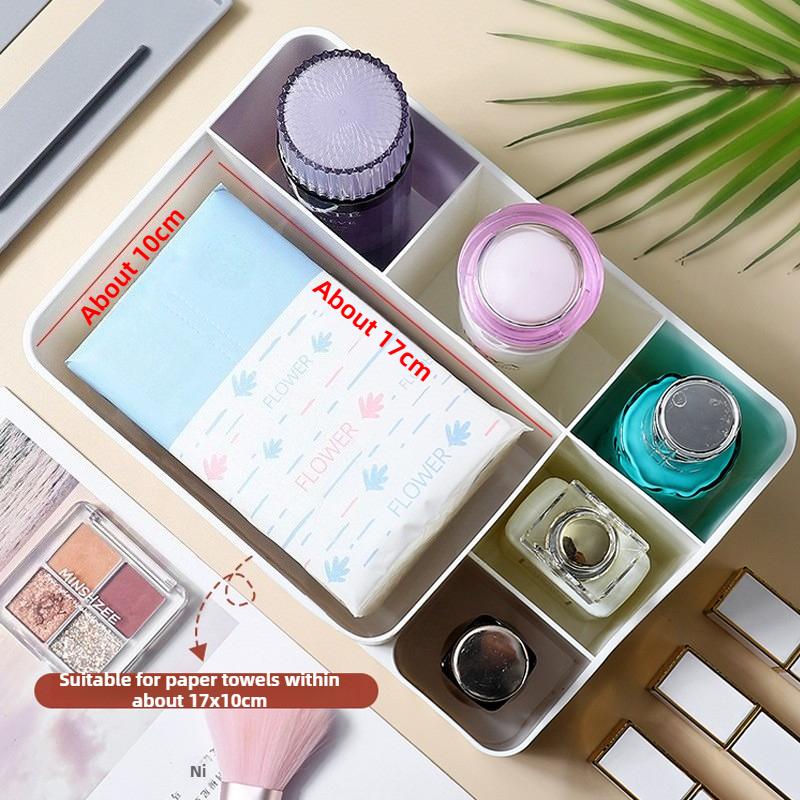 Desktop Tissue Box, Household Paper Box, Living Room, Dining Room, Coffee Table, Multifunctional Remote Control Storage Box