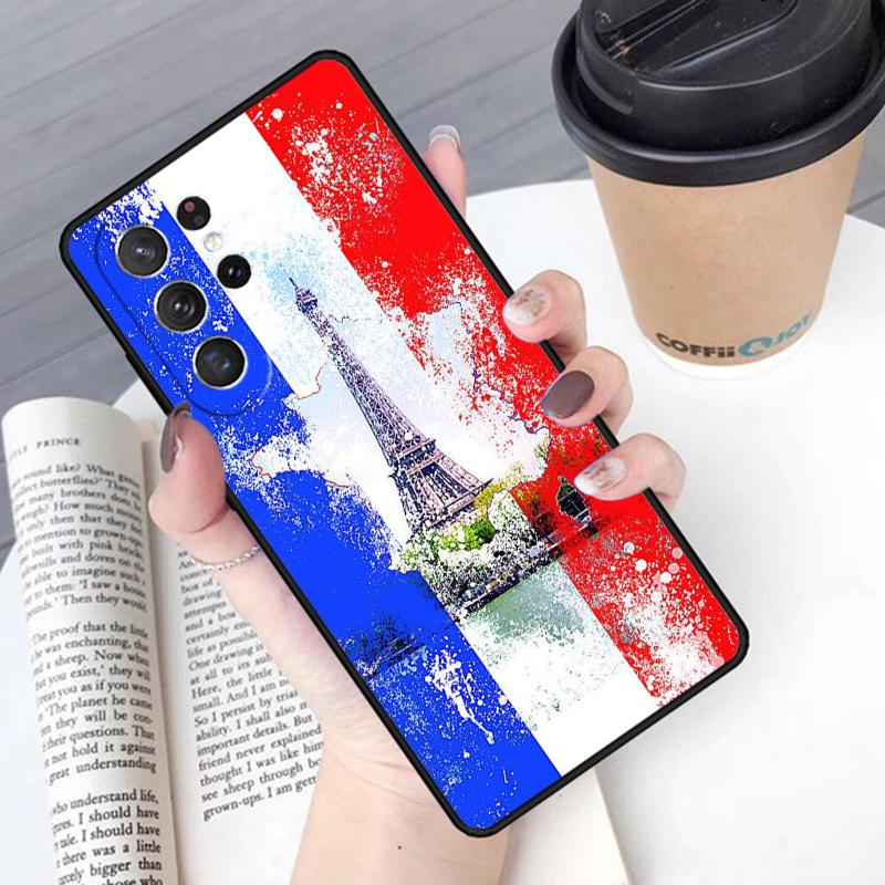 France National Flag Phone Case Cover For Samsung Galaxy S24 S25 Ultra S21 S22 Ultra S10E Note 10 Plus Note 20 FE S23