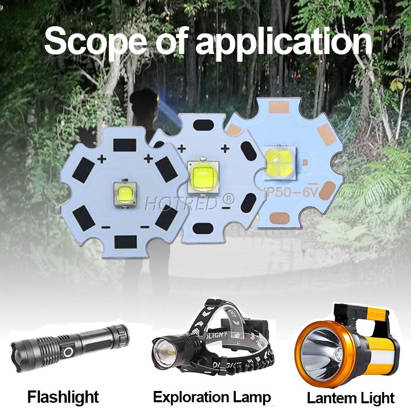 3W 5W 10W 18W T6 XML2 Hochleistungs-LED 3V XPE XHP50 6V 3,5*3,5mm/5*5mm DIY Taschenlampen Teile Perle Für Fahrradzubehör Stirnlampe