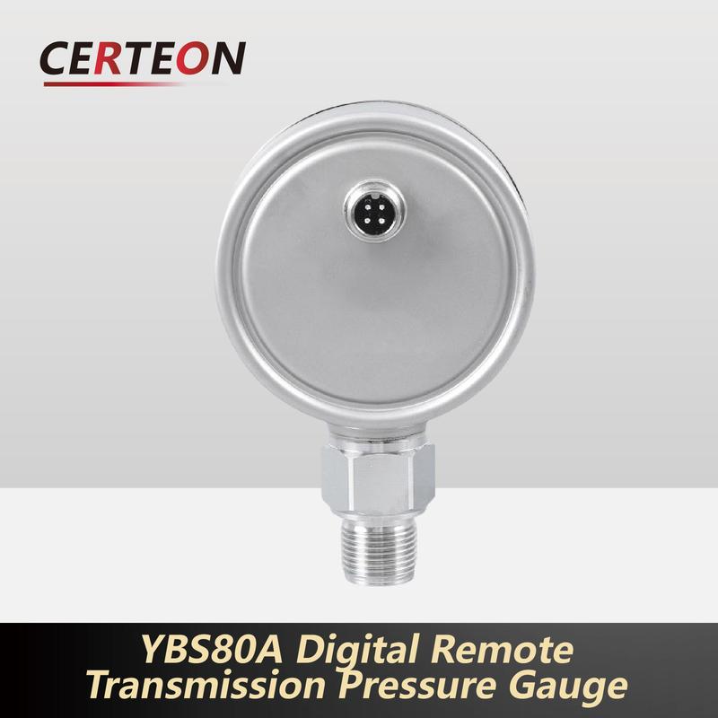 YBS80A Digital Pressure Gauge Pressure Transmitter 4-20mA RS485 M20x1.5 for Water Pump Hydraulic Level Monitoring