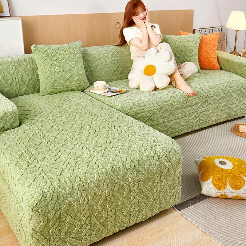 Elastic Sofa Cover All-Inclusive Universal Winter Thickened Lazy Sofa Cover Integrated Anti-Cat Scratch