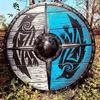 Medieval Viking Shield Raven Ragnar Battle Ready Wooden Viking Round Lagertha Shield Cosplay Costume Prop