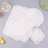 Lace Ruffles Placemats Heart Pattern Table Napkins Soft Flounced Cloth Cups Mat For Home Party Wedding Decoration