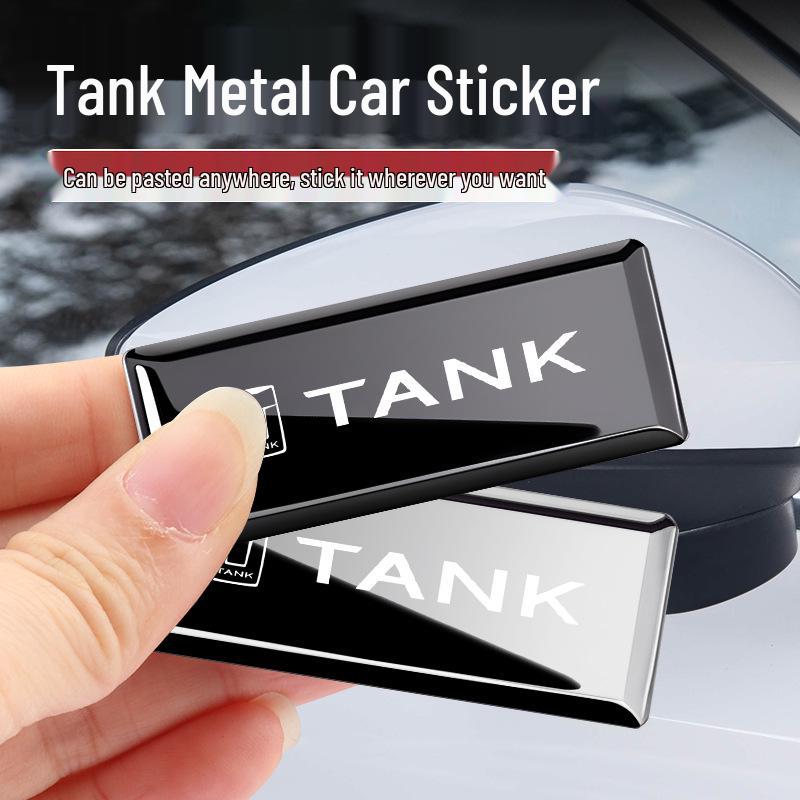 Tank 500 HI4T Metal Car Emblem Decorative Sticker: Creative Modification for 300/400/700/800 Models