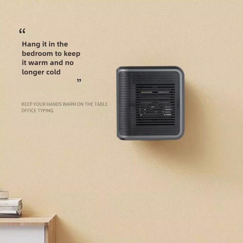800W Multi-functional Wall Mounted Hot Air Heater Mini Portable Electric Heater Winter Indoor Warm Air Blower