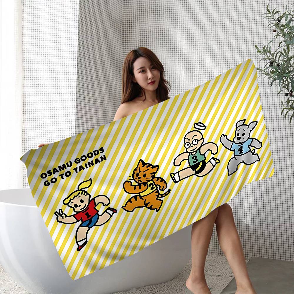 Cartoon O-osamu Good Microfiber Blanket Quick Drying Beach Towels Oversized Printing Super Absorbent Pool Towel Blanket