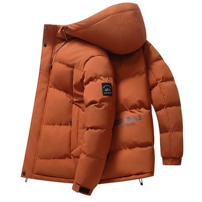 New Winter Cotton Jacket For Men, Trendy Hooded Workwear For Young And Middle-Aged, Thickened Cotton Coat, Warm Cotton Jacket, Fashionable