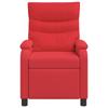 Recliner Chair Red Faux Leather