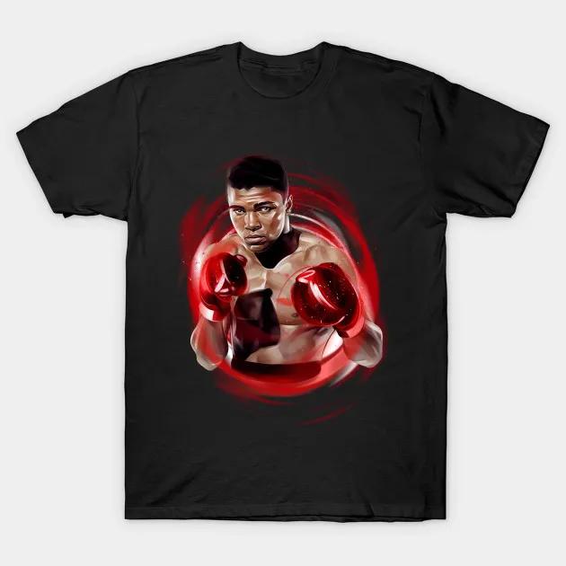 Legendary Boxing Muhammad Ali TShirt 100 Cotton ONeck Summer Short Sleeve Casual Mens Tshirt Size S3XL