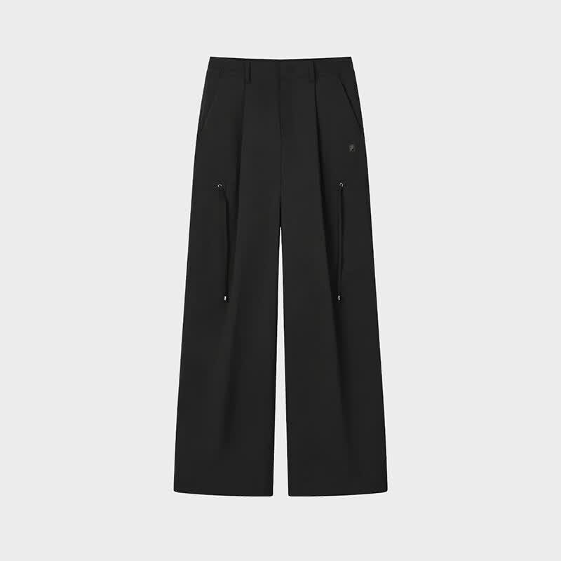 FILA Women s Casual Loose Straight Woven Trousers S