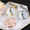 1pc Romantic Flower Customized Name Pocket Mirror Round Circle Mirror Fold Mirror Wedding Guest Gifts Anniversary Gifts
