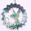 3D Sun Catcher Stainless Steel Metal Stained Glass Pendant  Garden Decoration