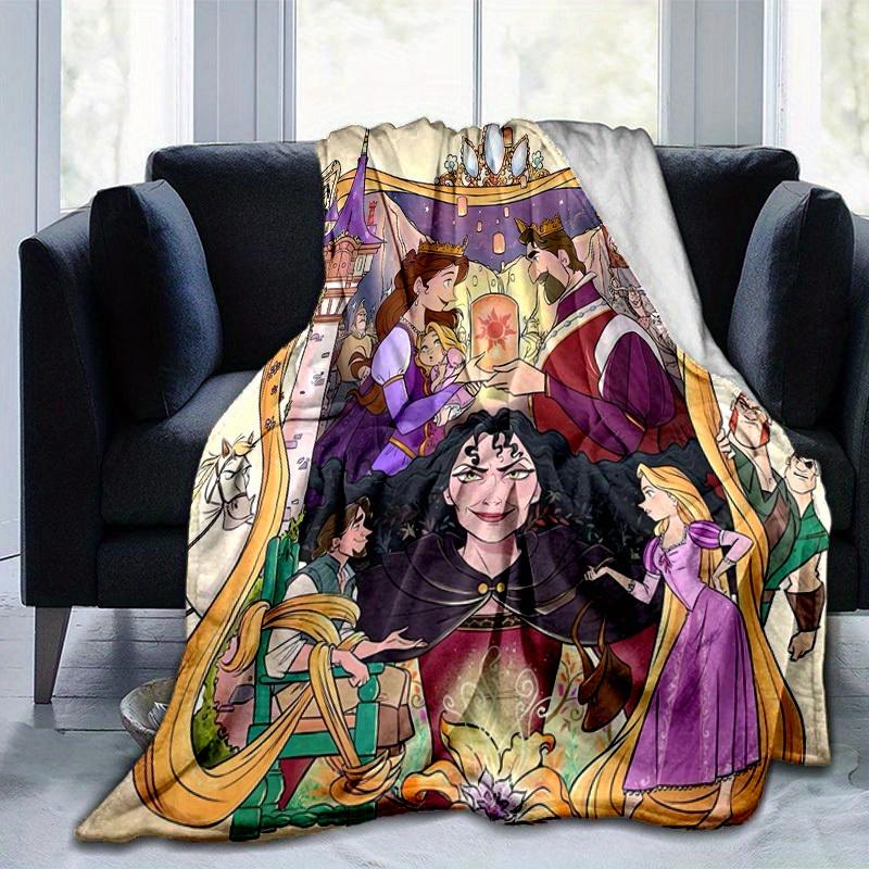 1 pezzo, Coperta Morbida in Flanella Rapunzel Principessa Intrecciata per Arredamento Casa, Copridivano, Viaggio