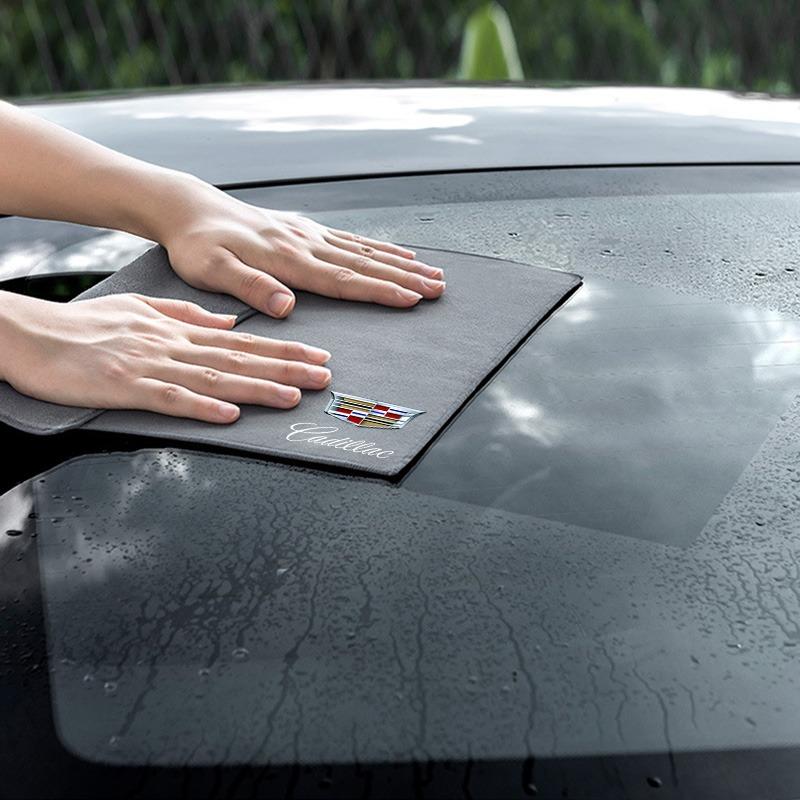 Car Towels Double-Faced Cleaning Drying Cloth Car Brush For Cadillac CTS STS DTS SRX XLR ATX Escalade Seville Tiburon
