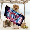 Bayern Munich Fan Art Customize Your Name Beach Towel Super Soft Microfiber Quickdry Fabric