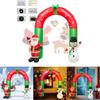 Festive Inflatable Christmas Decoration Glowing Santa Claus Snowman Gingerbread Man Yard Ornament