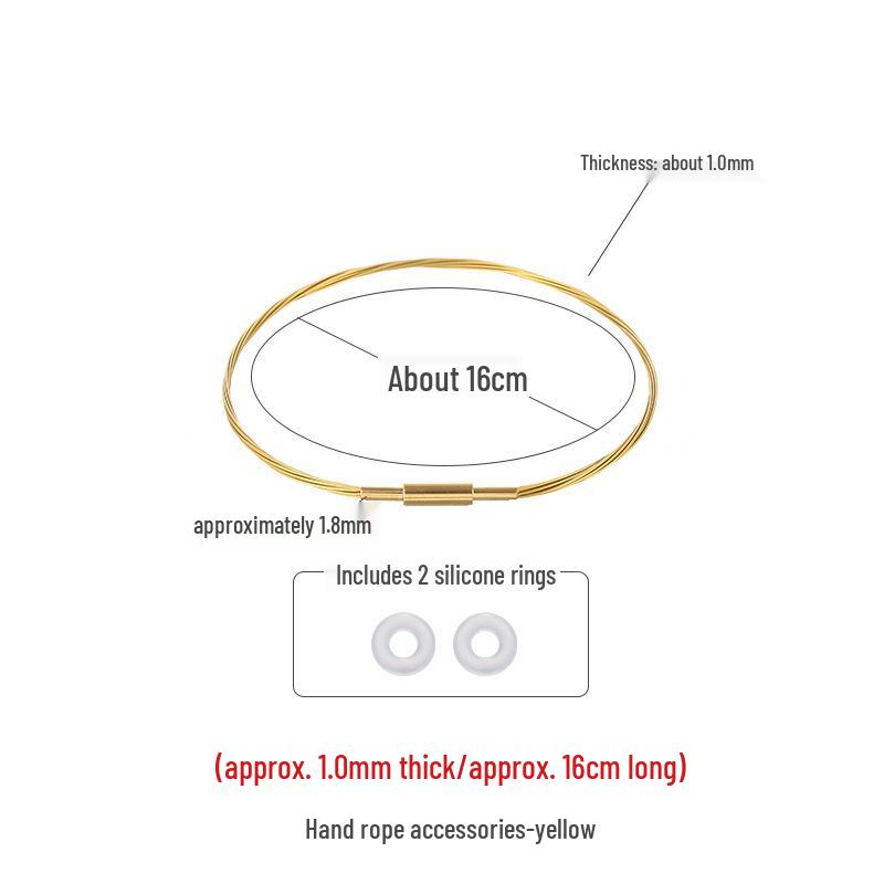 

Золотой браслет из стальной проволоки с 3D бусиной из твердого золота, нанизанный на веревку для бисероплетения своими руками