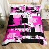 Abstract Line Art Duvet Set Bedding Set Soft Geometric Quilt Set Modern Room Decoration Kit