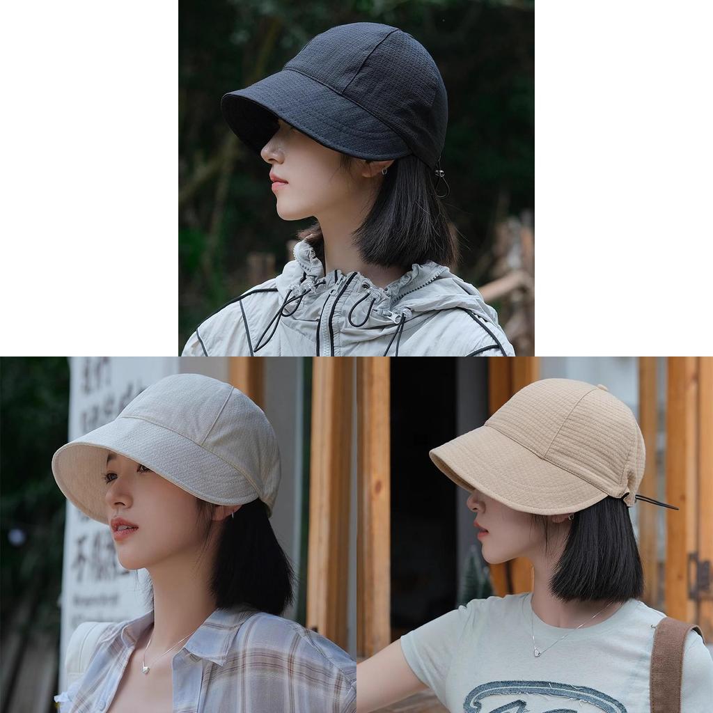 Womens Summer Sun Hat With Extended Brim And Adjustable Cotton Material For Sunblock