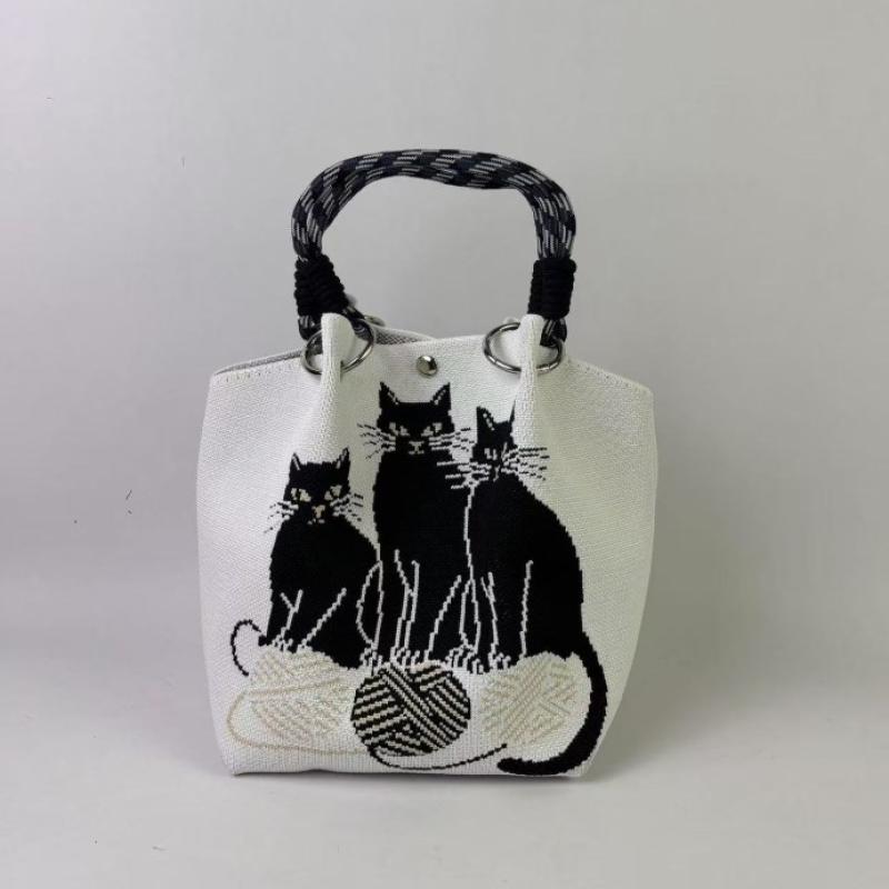 Повседневная универсальная вязаная сумка-ведро большой вместимости, милая женская сумочка для путешествий, сумка-ведро для фото