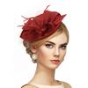 Cappelli da Festa del Tè 3D Grande Fiore Rosa Fascinator Eleganti Fascinator Floreali Cappello Grande Fiore