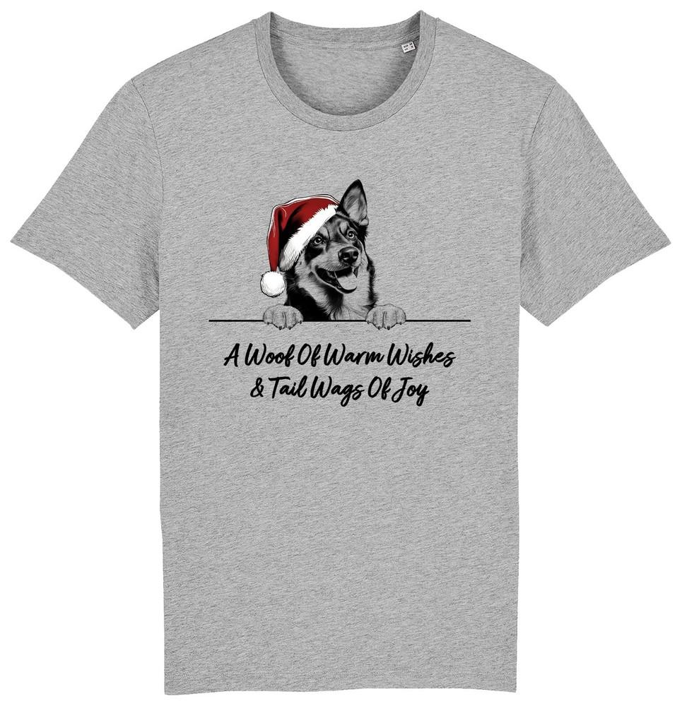 

LANCASHIRE HEELER Christmas Dog T-Shirt Adults Kids Woof Wishes Tail Wags Dogs 3XL