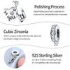 Original Charms Copper Heart Hand Pendant Beads Fit Bracelet Women Jewelry Making Diy Gift