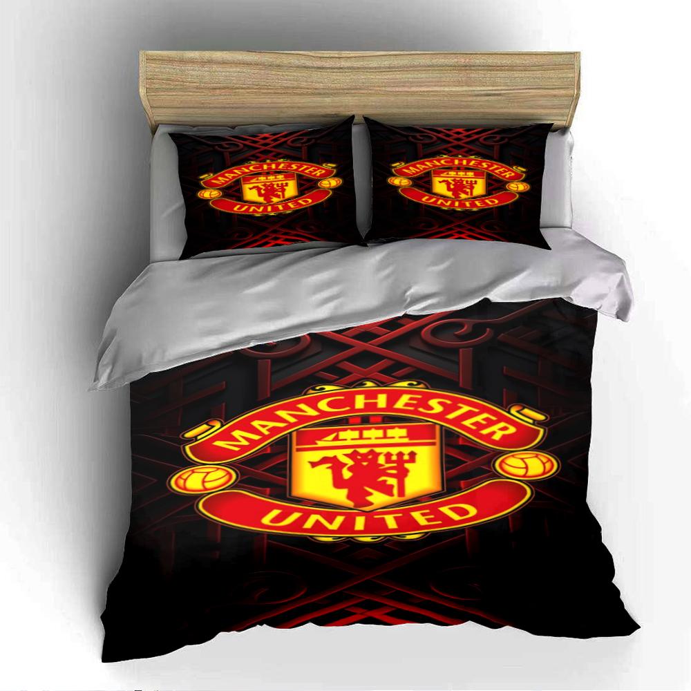 "Manchester United Bedding" Bedding Set (1 Duvet Cover, 2 Pillowcases, Duvet Not Included)