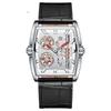 Watch Barrel Type Case Electromechanical Bicycle Men's Watch Genuine Leather Strap Men's Watch