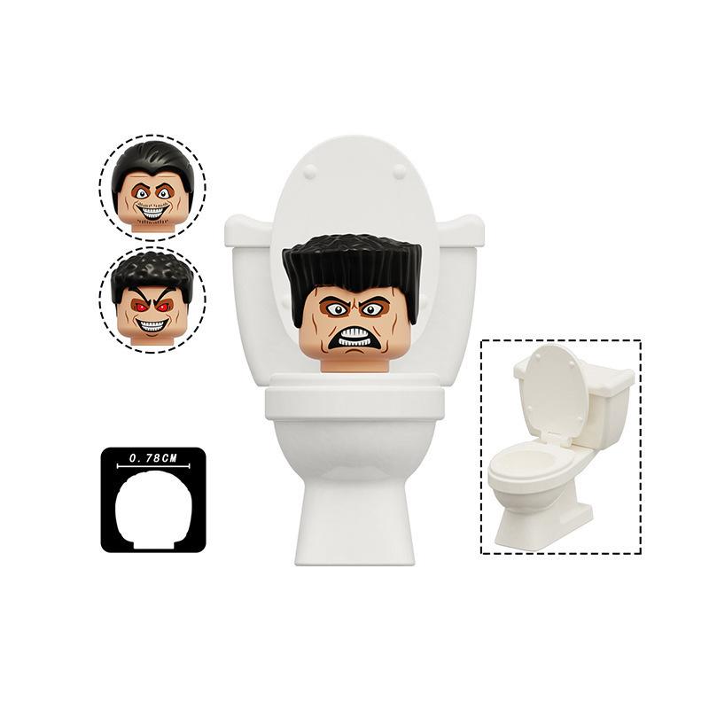 Building Block Toilet Man Monitoring Human Figure Titan Speaker And Tv Man Figure Assembly Play