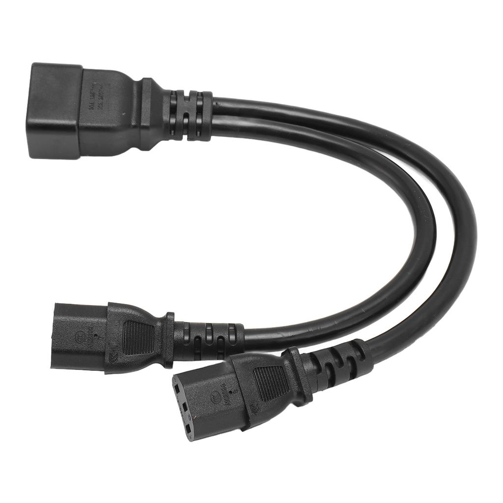 IEC320 C20 to Dual C13 Splitter Power Cord IEC320 C20 Male to IEC320 C13 Female Y Splitter Converter Adapter Cable