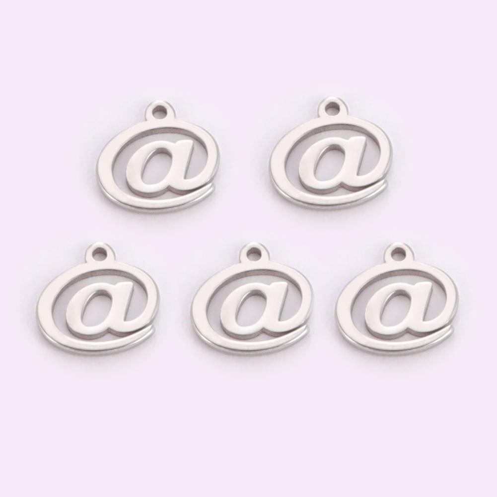 

Teamer Stainless Steel Charms DIY Jewelry Making Question Mark At Dollar Sign Mini Charms Bracelet Necklace Handmade Accessories