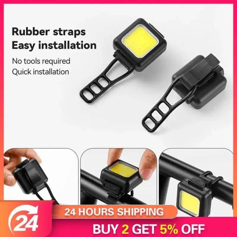 Mini Bike Front/Rear Light Rechargeable LED High Bicycle Taillight Headlight Waterproof Safety Night Riding Warning Cycling Lamp