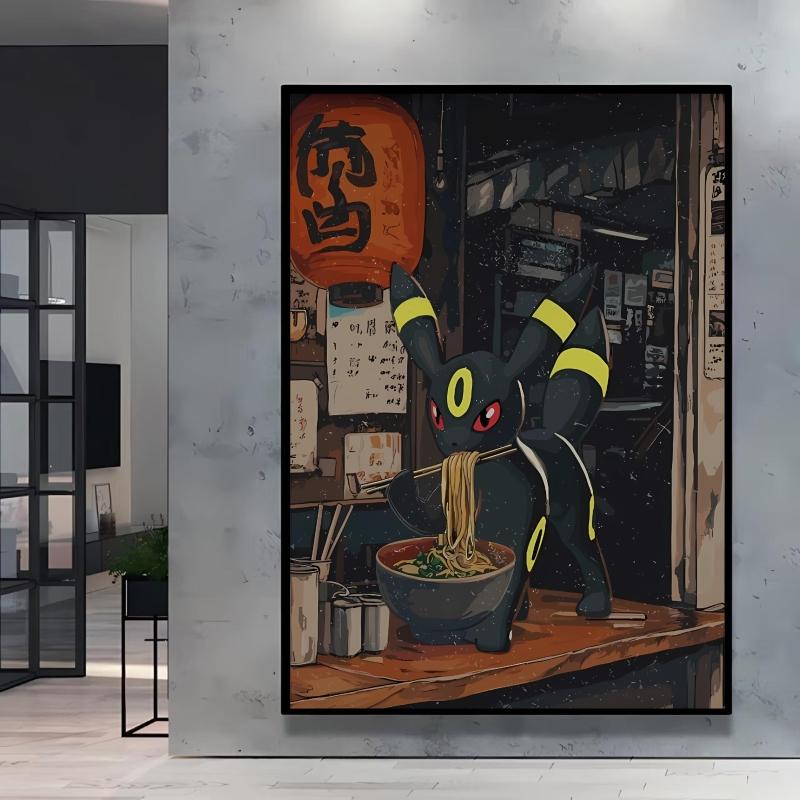 Classic Anime Canvas Paintings Pokemon Posters Living Room Kid Action Figures Children's Bedroom Decor Picture Prints and Prints