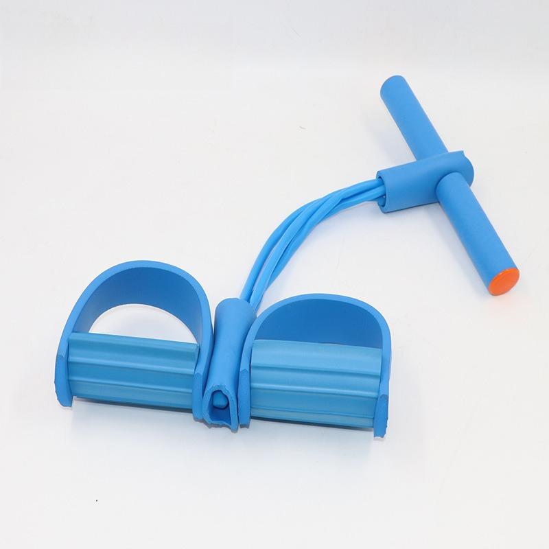 Functional Foot Pedals Foot Stirrups Elastic Rope Tension Rope Leg Puller Sit-ups  Abdominal Fitness Machine