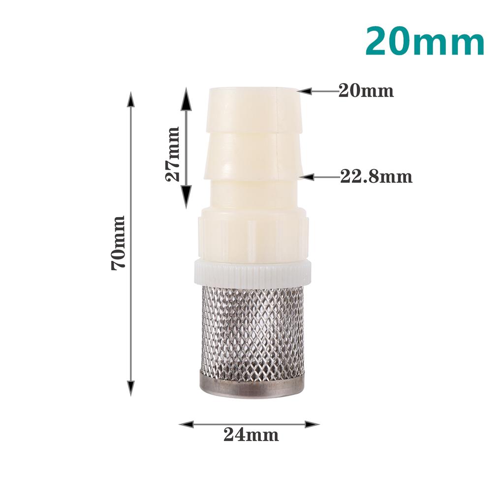 1/2" Thread Stainless Steel Mesh Hose Micro-filter Kit 4mm-20mm Garden Irrigation Car Wash Aquarium Fish Tank Water Filters 5Pcs