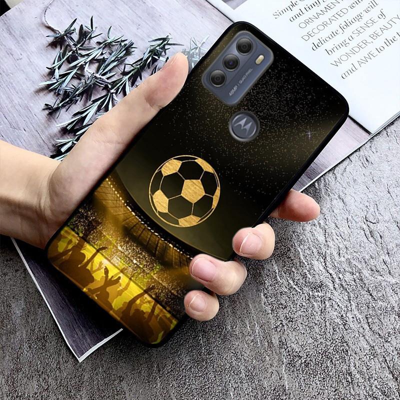 Football soccer ball Phone Case For Motorola Moto G Stylus 5G G Play G Power G 5G G Pure 2023 2024 E20 E22 E22i E32 E40 E13