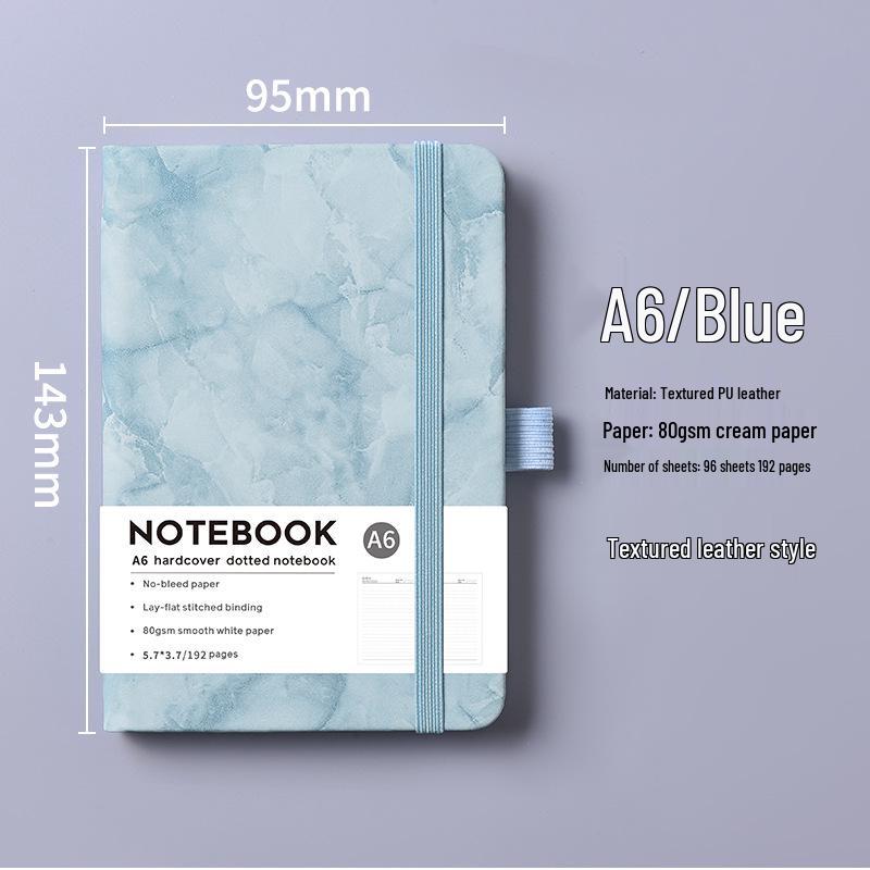 Cross-Border A5 Marble PU Leather Student Notebook