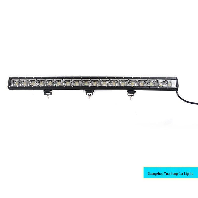 54W Single Row LED Flood Light Bar with Double Holes