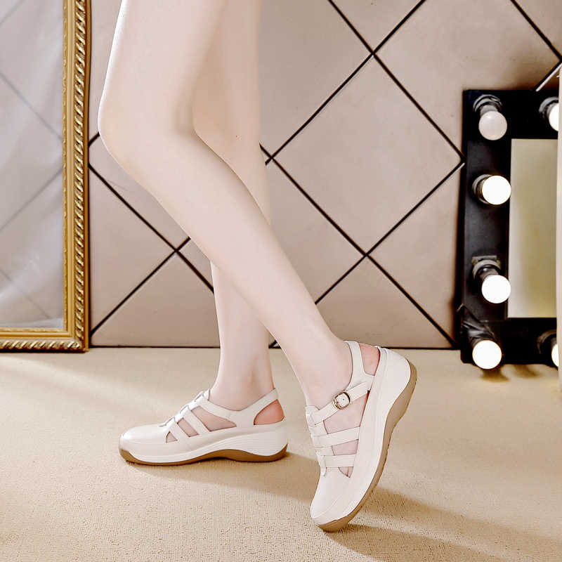 Fashion Demi-season Anti-slip Summer Slippers Shower Sneakers Shoes Sports Sandals Woman Retro Shoses Casuall Cheap Footwear