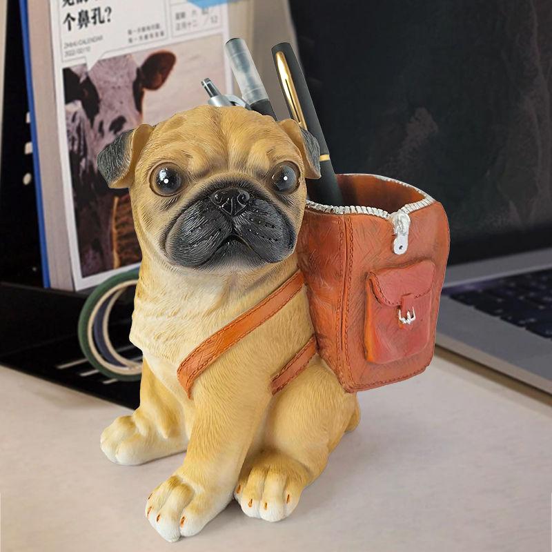 Cute Creative Pen Holder Student Desktop Decoration Ornaments Desk Storage Box Office Goodies Stationery Birthday Gift