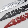 AAAW1 3D Metal 4WD FULL TIME Side Fender Emblem Rear Trunk Boot Badge Sticker Decals For Jeep Honda Ford Toyota Land Cruiser