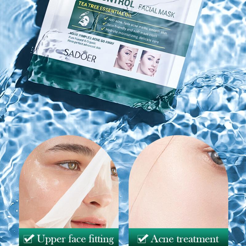 Tea Tree Mask 25g SADOER Refreshing Moisturizing Moisturizing Tablets