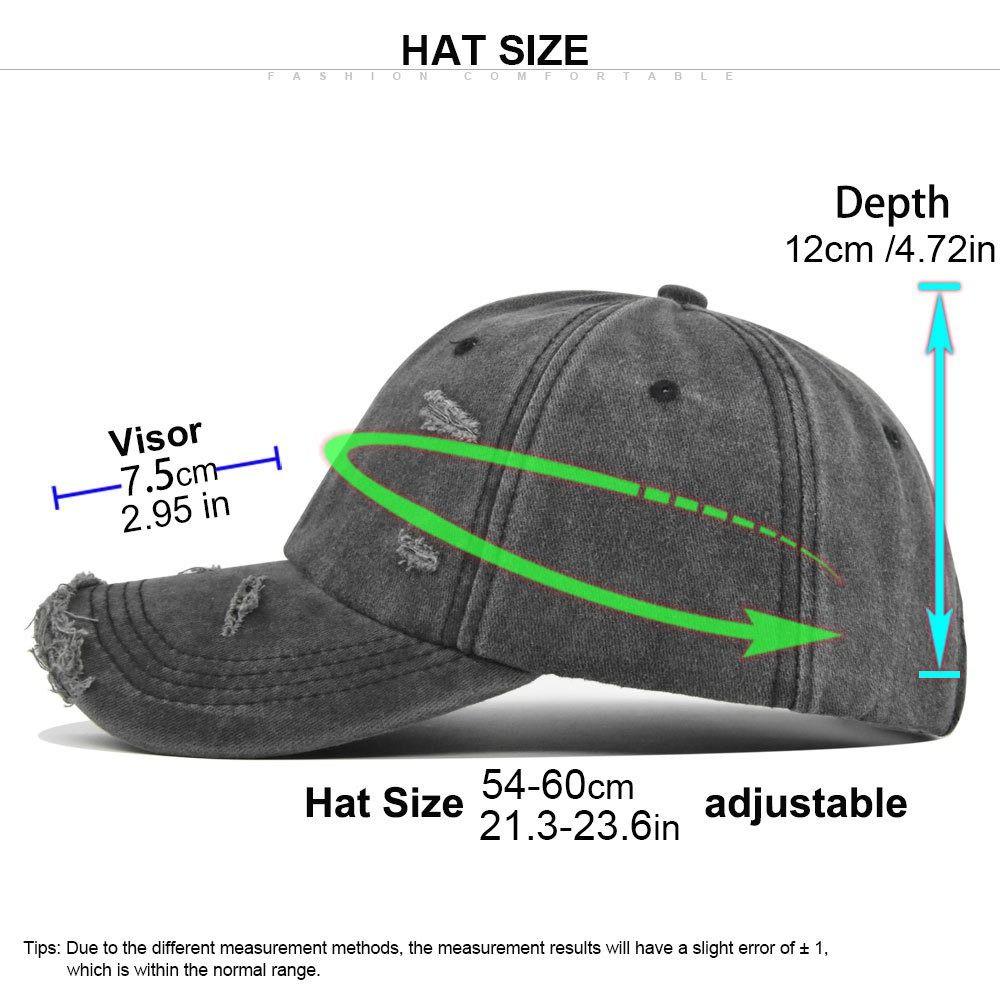 Broken Hole Baseball Hats Adjustable Sunscreen Hats Fashion Peaked Cap Man Women Outdoor Sports